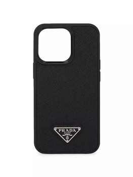 商品Prada | Saffiano Leather Iphone 13 Pro Cover,商家Saks Fifth Avenue,价格¥3172图片