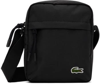 Lacoste | Black Zip Crossover Messenger Bag 