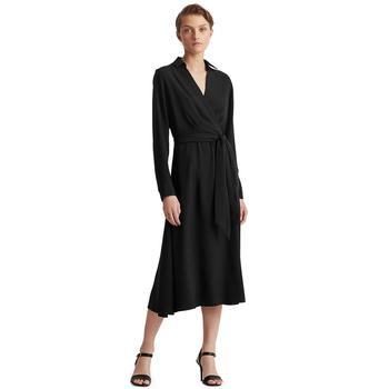 拉夫劳伦连衣裙是什么牌子, Ralph Lauren | Surplice Georgette Midi Dress商品图片 6折起×额外8.5折, 满2件减$5, 满减, 额外八五折