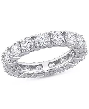 Macy's | Moissanite All-Around Eternity Band (4 ct. t.w.) in 10k White Gold,商家Macy's,价格¥8637