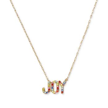 kate spade项链, Kate Spade | Gold-Tone Rainbow Crystal Joy Pendant Necklace, 16" + 3" extender商品图片 6.6折