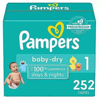 商品Pampers | Pampers Baby Dry One-Month Supply Diapers (Choose Your Size),商家Sam's Club,价格¥383图片