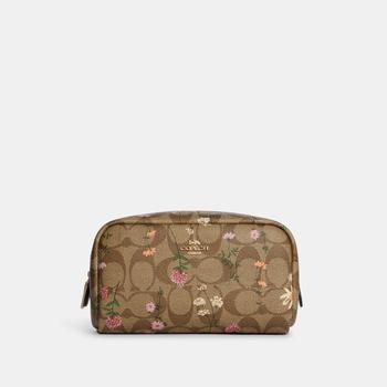 product Coach Outlet Small Boxy Cosmetic Case In Signature Canvas With Wildflower Print image