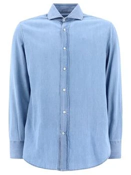 Brunello Cucinelli | Denim Shirt Shirts Light Blue,商家Wanan Luxury,价格¥2232