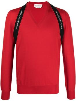 Alexander McQueen | Alexander Mcqueen Men's  Red Wool Sweater商品图片,1.4折