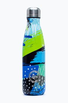 美国劳力士绿水鬼, HYPE ACCESSORIES | HYPE BLUE & GREEN GEO SCRIBBLE METAL WATER BOTTLE商品图片 