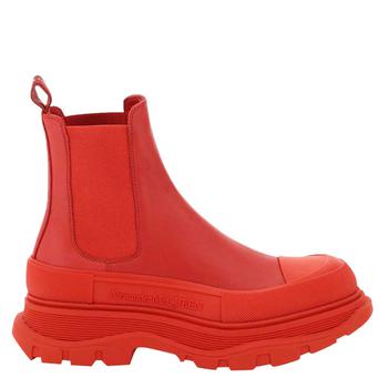 推荐Alexander McQueen Red Tread Slick Chelsea Boots Size IT 41商品