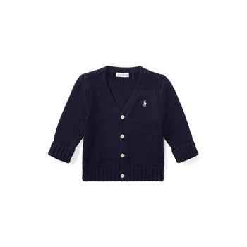 商品Ralph Lauren | Combed Cotton V-Neck Cardigan (Infant),商家Zappos,价格¥351图片