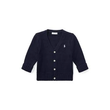 Ralph Lauren | Combed Cotton V-Neck Cardigan (Infant),商家Zappos,价格¥369