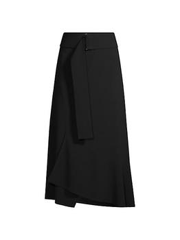 推荐Trento Asymmetric Midi-Skirt商品