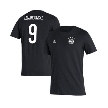亚历山大王联名阿迪达斯, Adidas | Men's Robert Lewandowski Black Bayern Munich Amplifier Name Number T-shirt商品图片 
