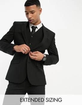 ASOS | ASOS DESIGN slim suit jacket in black 6.9折