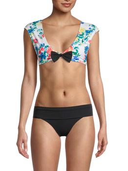CAROLINE CONSTAS图片, CAROLINE CONSTAS | Gale Floral Bikini Top商品图片 3.3折