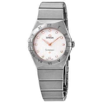 欧米茄星座怎么样, Omega | Constellation Manhattan Quartz Diamond Silver Dial Ladies Watch 131.10.28.60.52.001商品图片 7.6折