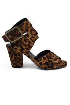 圣罗兰鞋女鞋, Yves Saint Laurent | Luxury Shoes For Women   Saint Laurent Leopard Print Double Buckle Sandals商品图片 9折