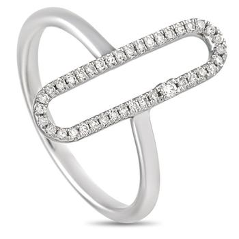 商品LB Exclusive | 14K White Gold 0.15 ct Diamond Ring,商家Jomashop,价格¥3403图片