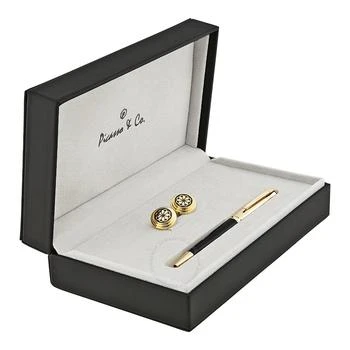 Picasso And Co | Gold Plated Ballpoint Pen and Cufflink Set,商家Jomashop,价格¥732