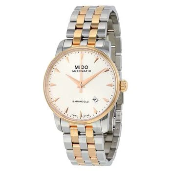 MIDO | Baroncelli II Automatic Silver Dial Two-tone Men's Watch M86009111,商家Jomashop,价格¥2386