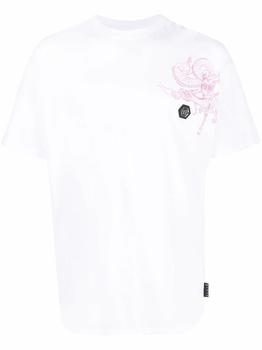 推荐Philipp Plein Men's  White Cotton T Shirt商品