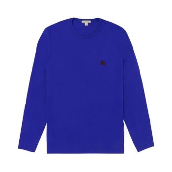 Burberry | BURBERRY 男士蓝色棉质长袖T恤 3942251商品图片,独家减免邮费
