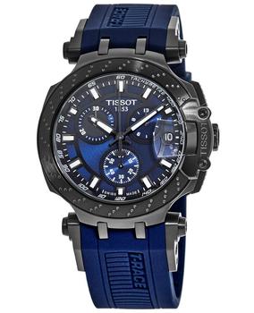 推荐Tissot T-Race Chronograph Blue Dial Blue Silicone Strap Men's Watch T115.417.37.041.00商品