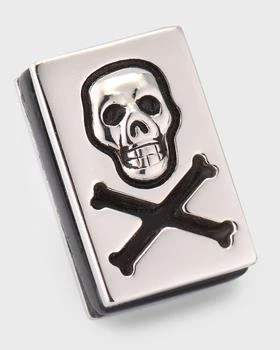 Jan Leslie | Men's Sterling Silver Skull and Crossbones Lapel Pin,商家Neiman Marcus,价格¥1479