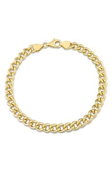 商品DELMAR | 18K Gold Plated Curb Link Chain Bracelet,商家Nordstrom Rack,价格¥869图片