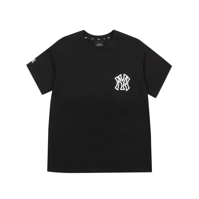 商品【韩国直邮|包邮包税】MLB 涂鸦卫星短袖T恤 纽约洋基队 黑色图片