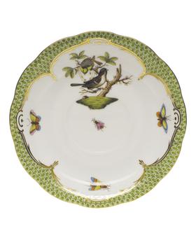 商品Herend | Rothschild Bird Borders Green Tea Saucer #1,商家Neiman Marcus,价格¥1421图片