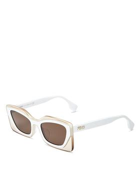 芬迪太阳镜代购, Fendi | Women's Geometric Sunglasses, 53mm商品图片 
