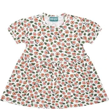 Kenzo | White Dress For Baby With Floral Print,商家Italist,价格¥1226
