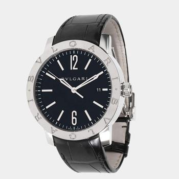 推荐Bvlgari Black Stainless Steel SoloTempo 101867 BB 41 S Automatic Men's Wristwatch 41 mm商品