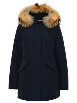 推荐Woolrich Fur-Trimmed Hooded Padded Coat商品