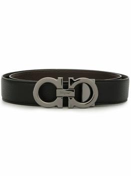 男装菲拉格慕皮带男, Salvatore Ferragamo | Salvatore Ferragamo Men's  Black Leather Belt商品图片 8.3折起
