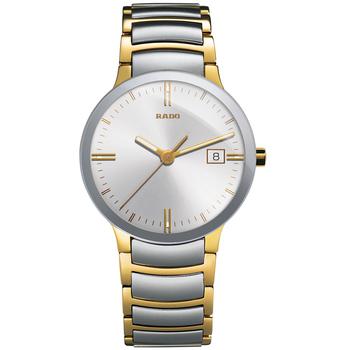 雷达男表精选, Rado | Watch, Men's Swiss Centrix Two-Tone Stainless Steel Bracelet 38mm R30931103商品图片 