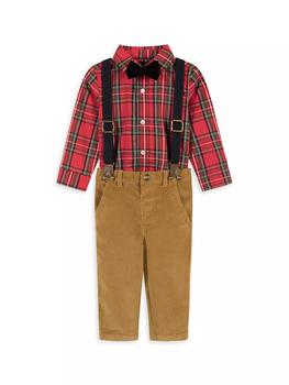 商品Baby Boy's, Little Boy's & Boy's 4-Piece Plaid Shirt & Pants Set图片
