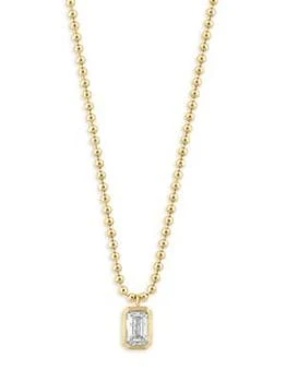 Effy | 14K Yellow Gold & 0.98 TCW Lab Grown Diamond Pendant Necklace,商家Saks OFF 5TH,价格¥15697