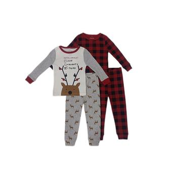 商品Chickpea | Toddler Boys and Girls Sleepwear with Long Sleeves T-shirt and Long Pants, 4-Piece Set,商家Macy's,价格¥95图片