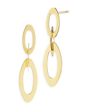 商品Roberto Coin | 18K Yellow Gold Chic and Shine Oval Link Drop Earrings,商家Bloomingdale's,价格¥6282图片