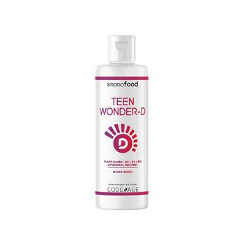 商品Liposomal Teen Wonder-D, Vitamin D3 + K2 + B12 Liquid Supplement - 7.6 fl oz图片