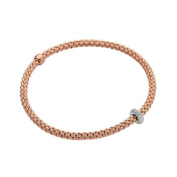 商品FOPE | FOPE 18k Rose Gold 0.18cttw Diamond Prima Bracelet,商家Jomashop,价格¥30945图片