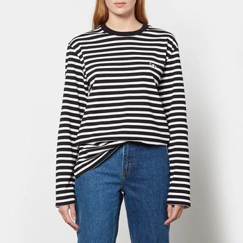 推荐Maison Kitsuné Women's Tricolor Fox Patch Classic Marin T-Shirt商品