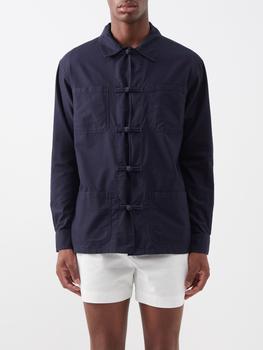 推荐Toggle-button patch-pocket cotton shirt商品