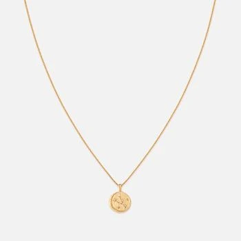推荐Astrid & Miyu Taurus Zodiac 18-Karat Gold-Plated Sterling Silver Necklace商品