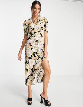 美国Topshop, Topshop | Topshop 70's floral midi dress in multi商品图片 8折