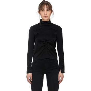 Alexander McQueen | Long Sleeve Mock Neck T-Shirt - Black商品图片,3.3折×额外8.5折, 额外八五折