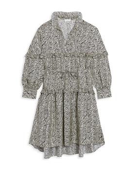 sandro连衣裙好用吗, Sandro | Salome Silk Ruffled Dress商品图片 4折, 独家减免邮费