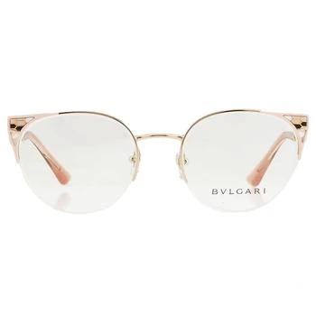 BVLGARI | Demo Cat Eye Ladies Eyeglasses BV2243 2062 53 2.2折, 独家减免邮费