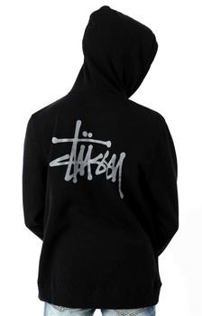 STUSSY | Basic Logo Pullover Hoodie - Black/Grey商品图片,