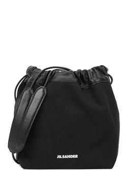 推荐Dumpling black canvas bucket bag商品